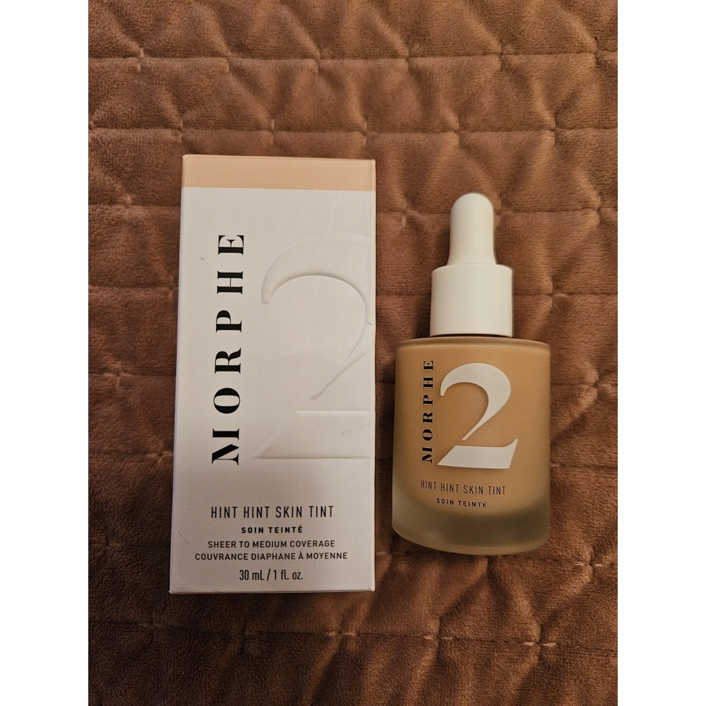 NIB Morphe 2 Hint Hint Skin Tint "Hint of Beige", Full Size 30 ml/1 fl. oz.
